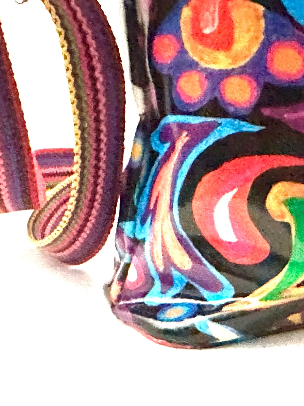Consuela Sophie Downtown Crossbody Bag - Black w/ Multicolor Design - Picture 10 of 14